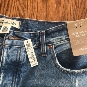 Madewell Low-Slung Baggy Jeans in Light Blue